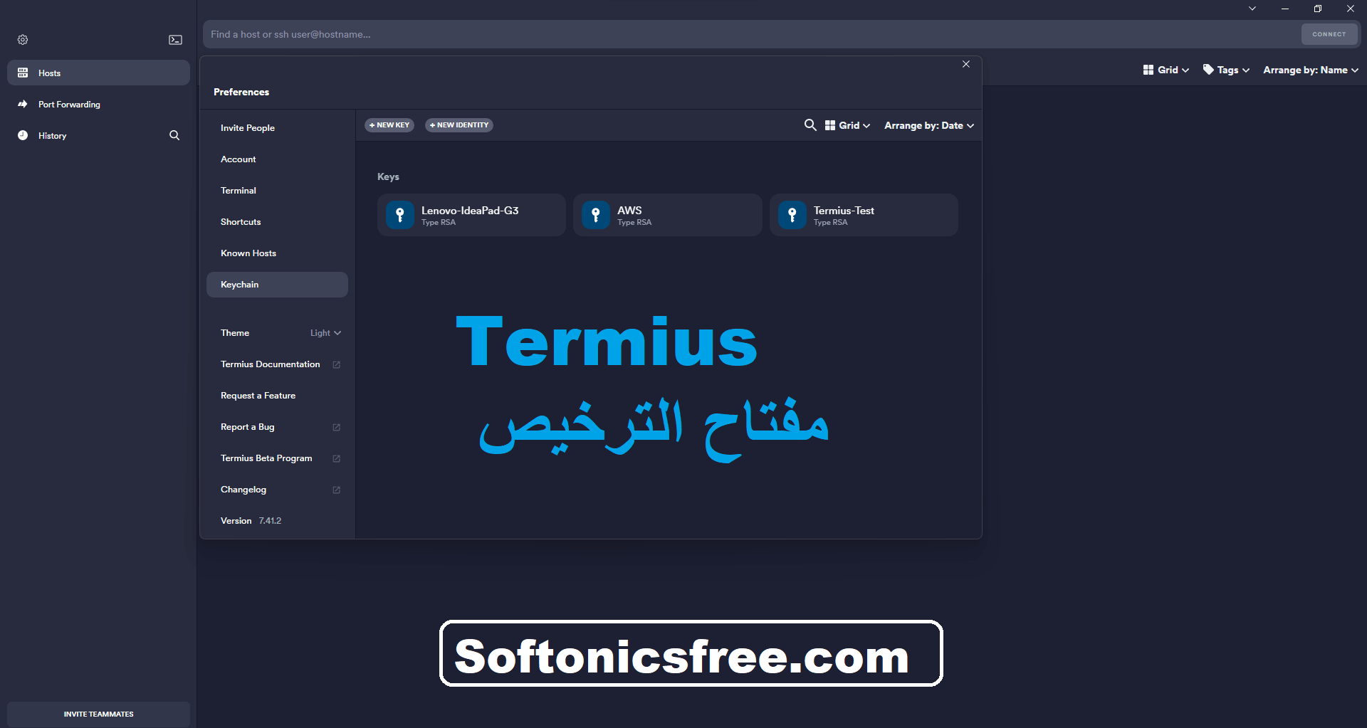 Termius مفتاح الترخيص